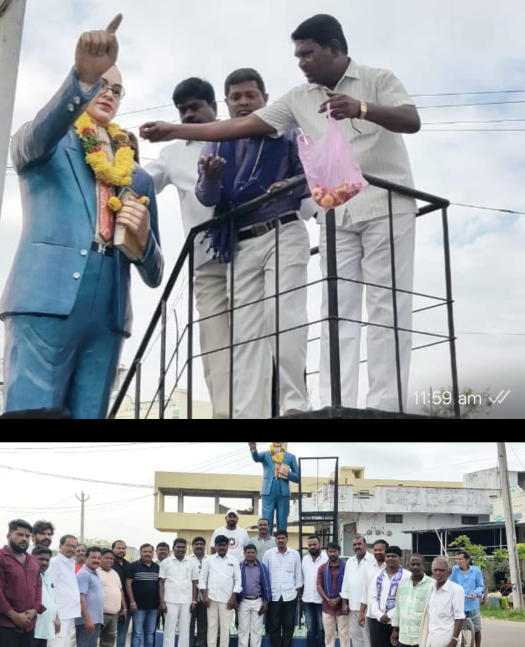 గొల్లపల్లి మండల కేంద్రం లోఅంబేద్కర్ స్మరణం