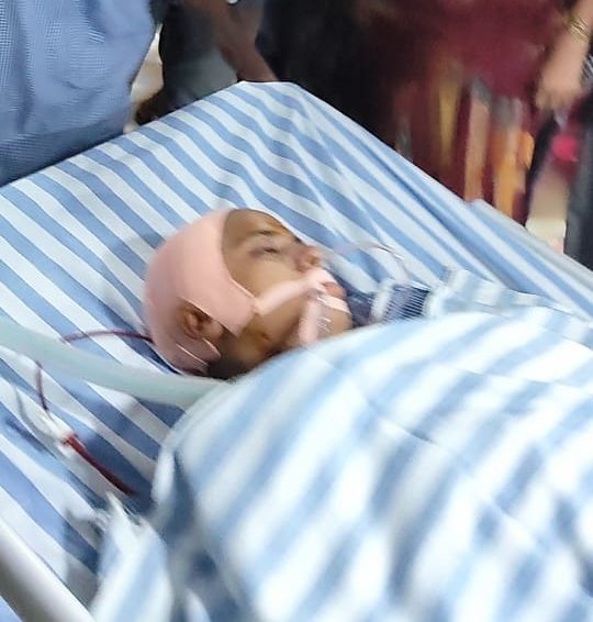 మాదారం గోవిందతండా యువతి విఘ్నేశ్వరి ప్రమాదానికి గురై విజయవంతంగా బ్రెయిన్ సర్జరీ