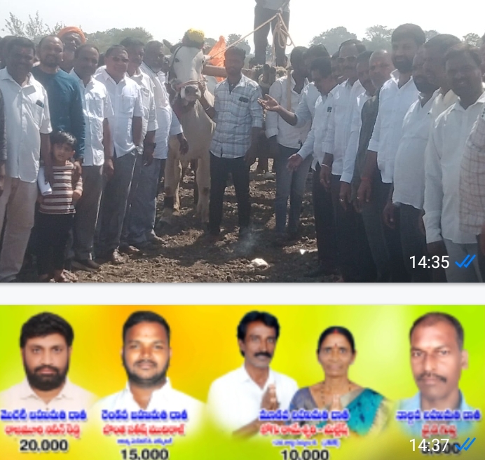 జోరుగా ఎద్దుల బండ్ల గిరిక పోటీలు