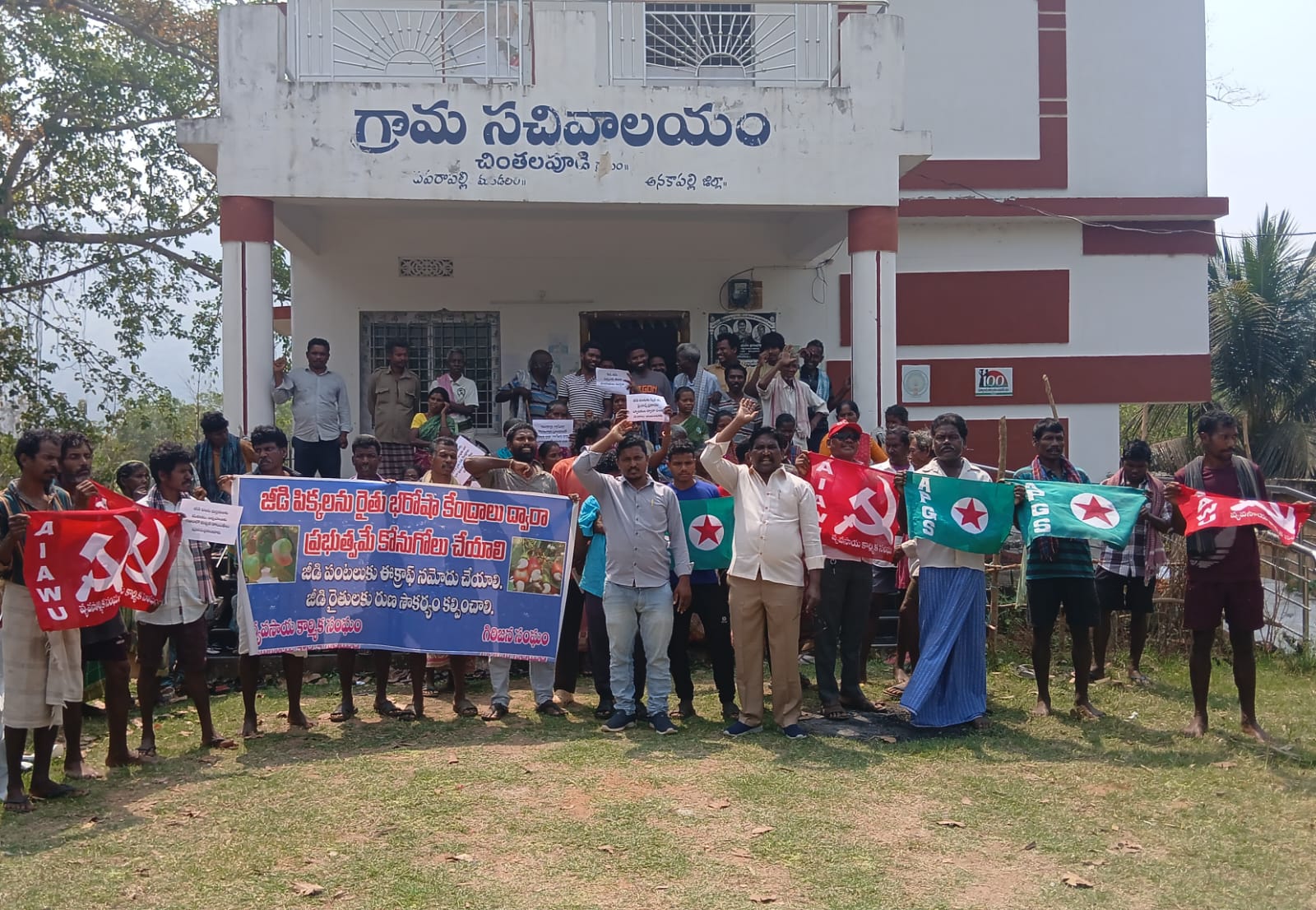 ప్రభుత్వం జీడి రైతులకు మద్దతు ధర ప్రకటించాలి