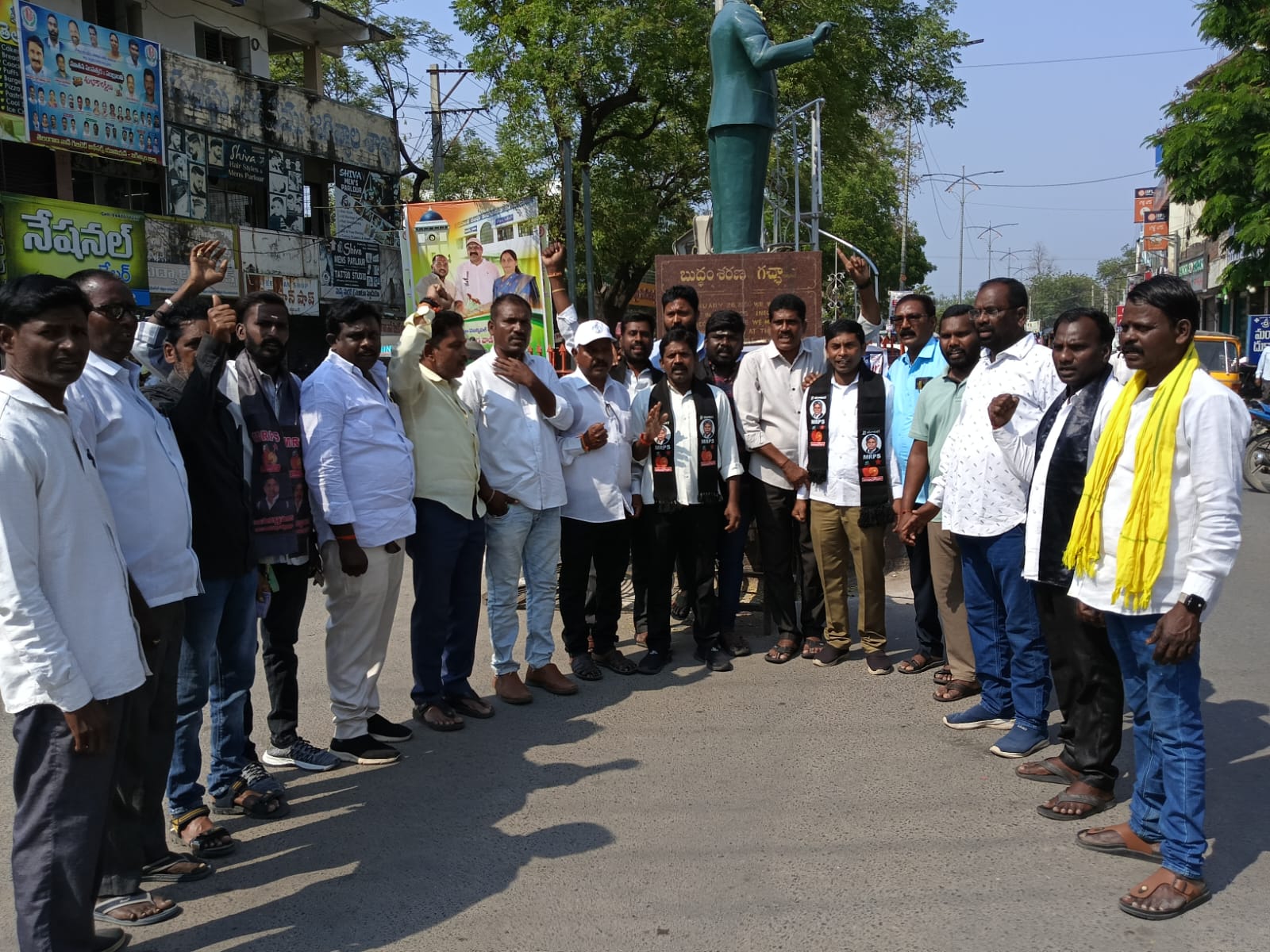 మాదిగ యువకునిపై దాడి నిరసిస్తూ ఎమ్మార్పీఎస్, ఆధ్వర్యంలో ధర్నా, నిరసన కార్యక్రమం.